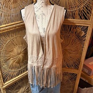 Maurices Beige Sleeveless Vest